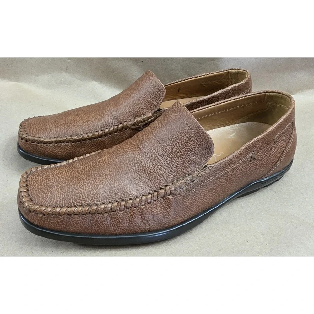 ECCO Men's Brown Classic Moc Slip-on Driving Loafers US Size 10 10.5 /EU Size 44